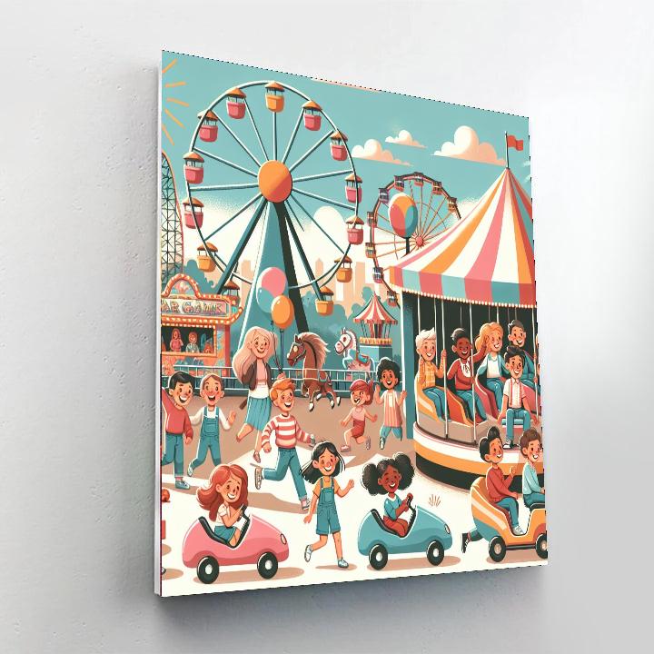 Amazing Adventure Park Painting By Numbers Kit