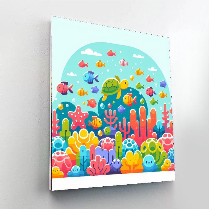 Ocean Explorer's Coral Reef Numbered Painting Kits