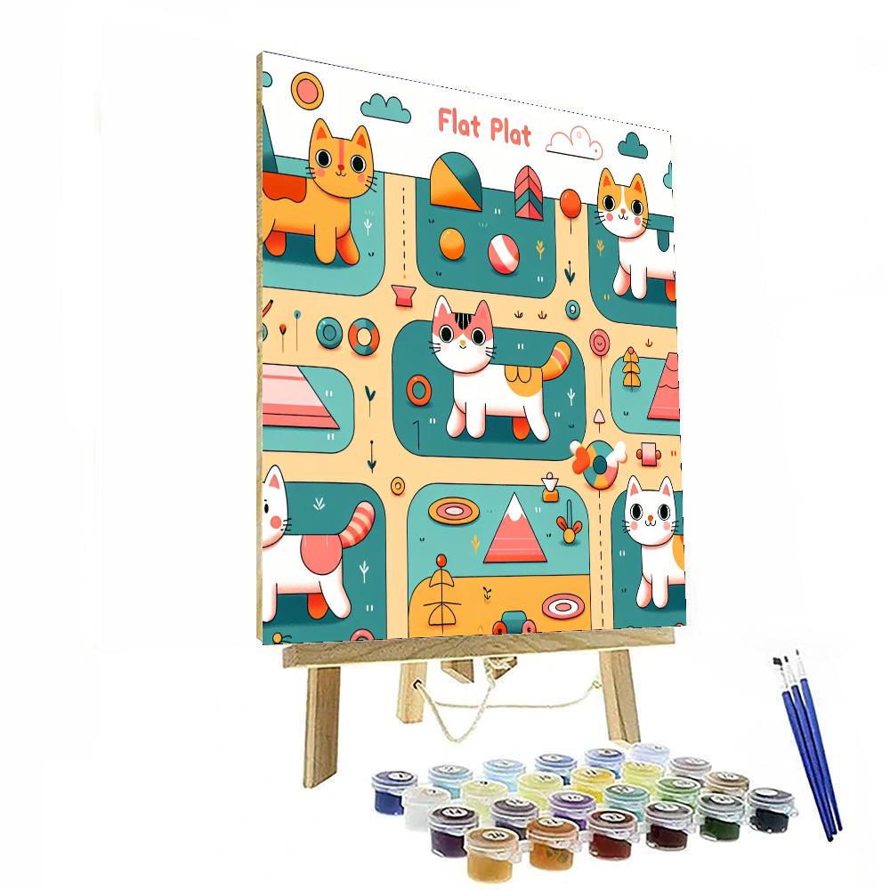 Whiskered Wonderland Painting By Numbers Kit