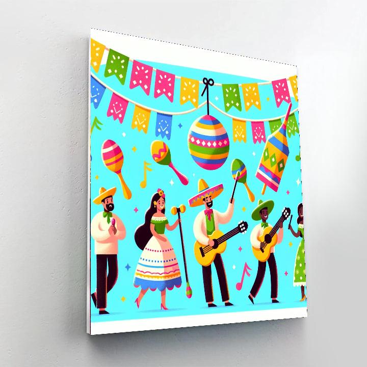 Fiesta Fantastica Paint By Numbers Art