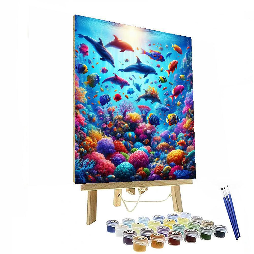 Magical Underwater Wonderland Number Painting
