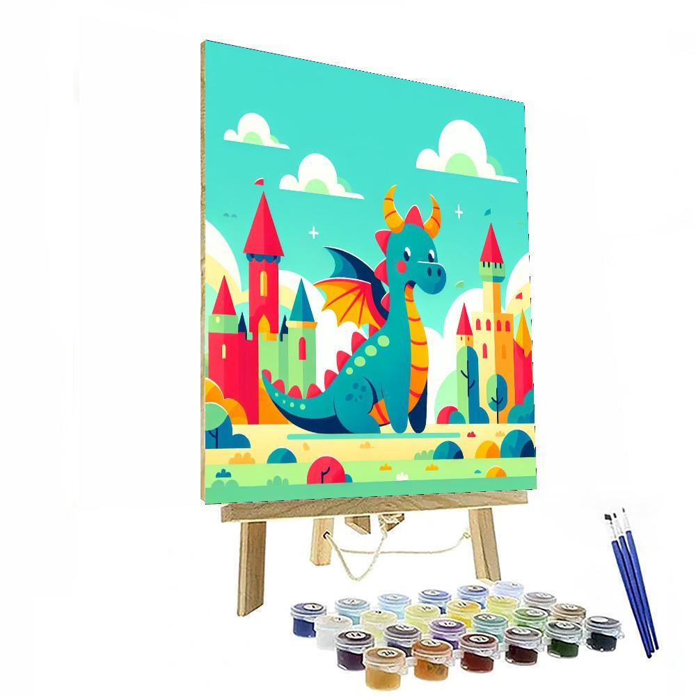 Mythical Dragon Quest Paint By Color