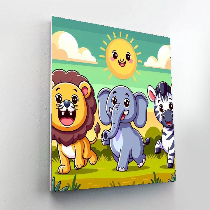 Safari Wildlife DIY Paint By Numbers