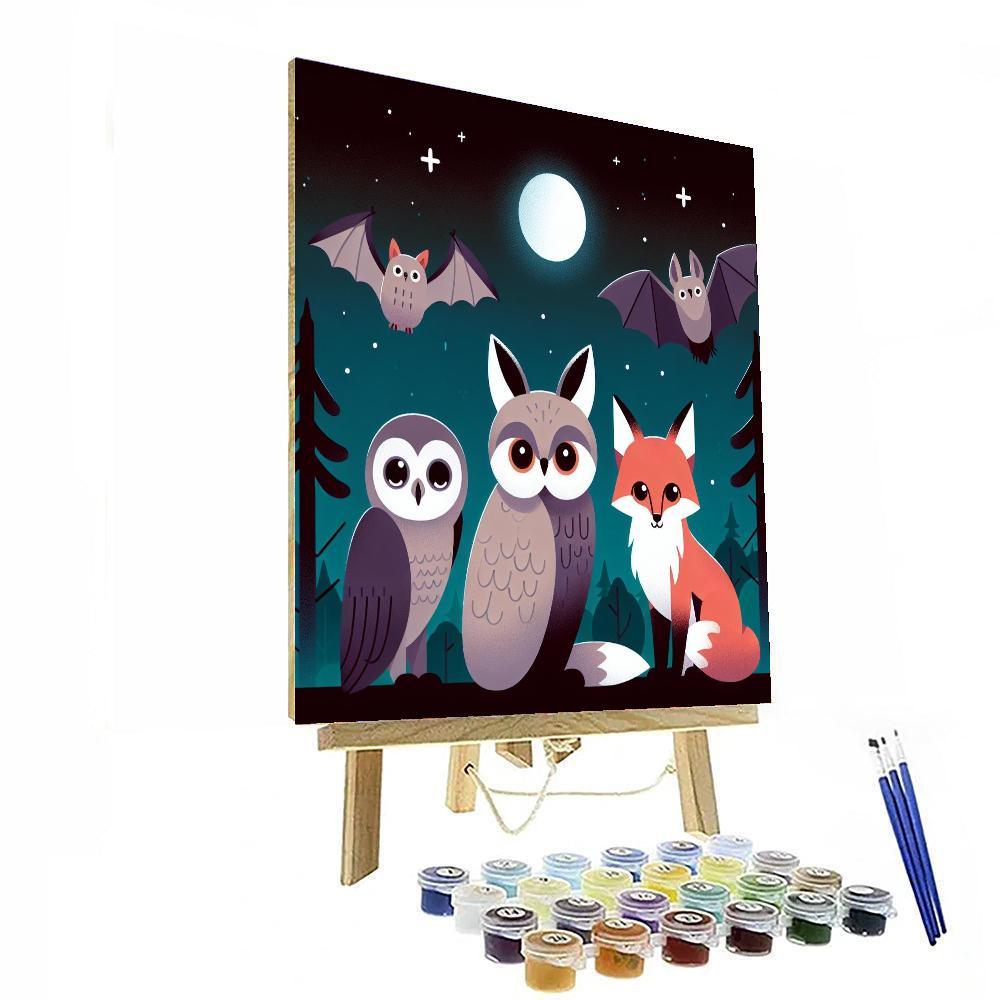 Magical Night Creatures Paint By Numbers Art