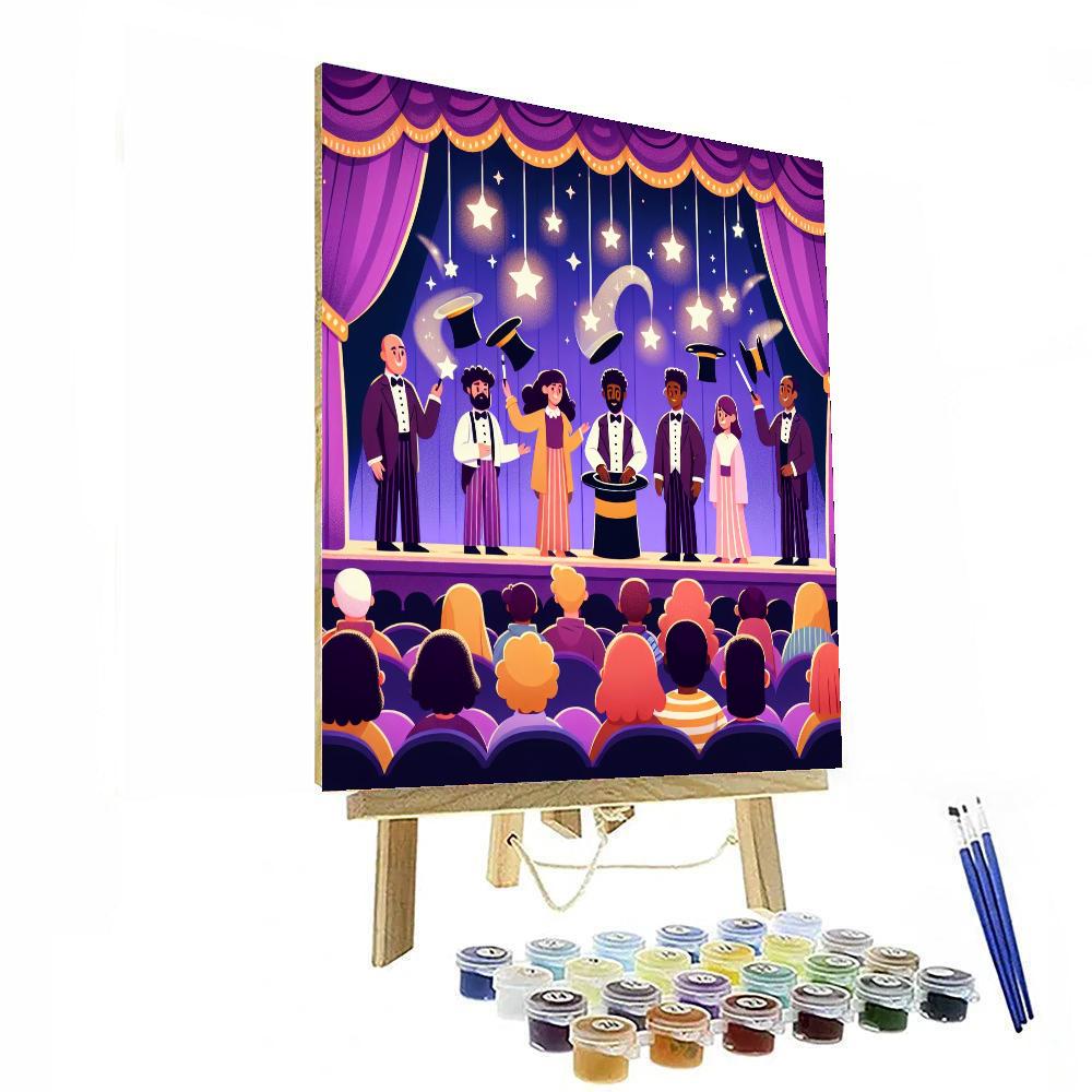 Merry Magic Show Paint By Numbers Art