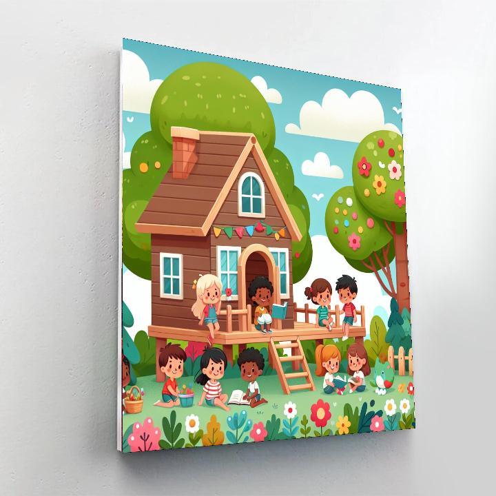 Friendship Treehouse Paint By Numbers