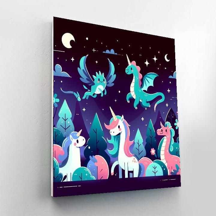 Mythical Creatures Of The Night Paint By Numbers Kits