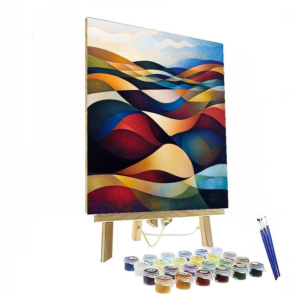 Paul Klee Inspired Chromatic Dreamscape  Painting By Numbers Kit