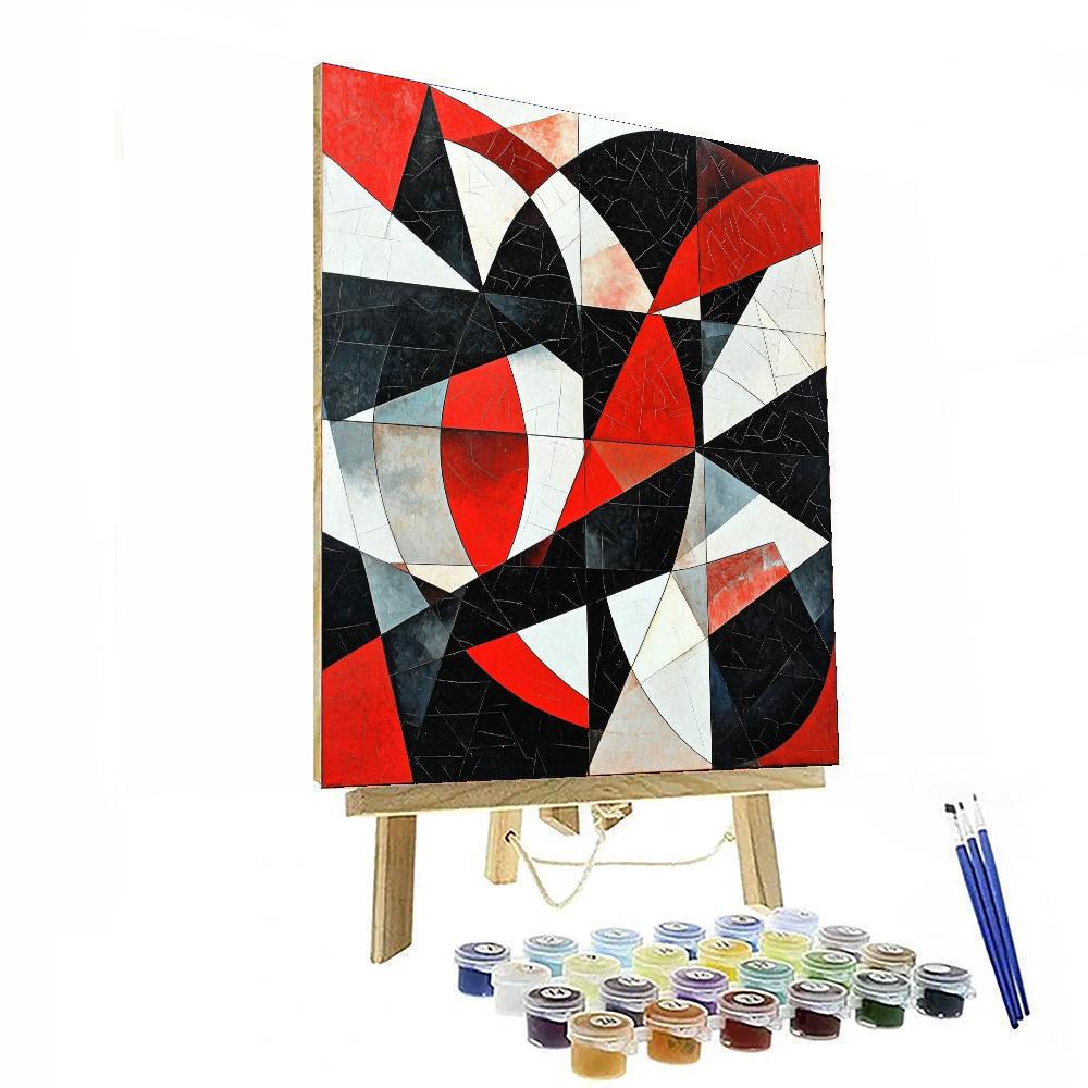 Kazimir Malevich Inspired Fragmented Patterns  Paint By Numbers