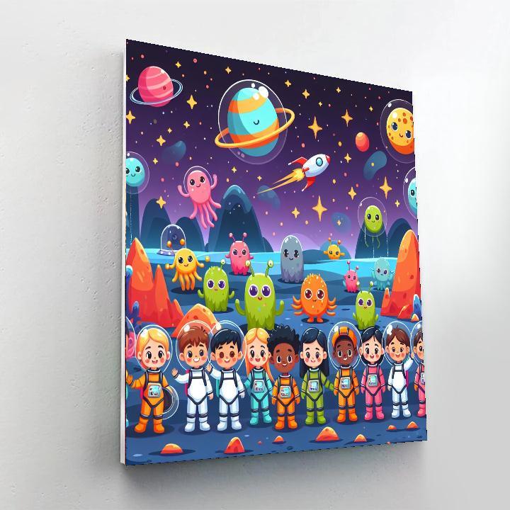Daring Space Expedition Painting By Numbers Kit
