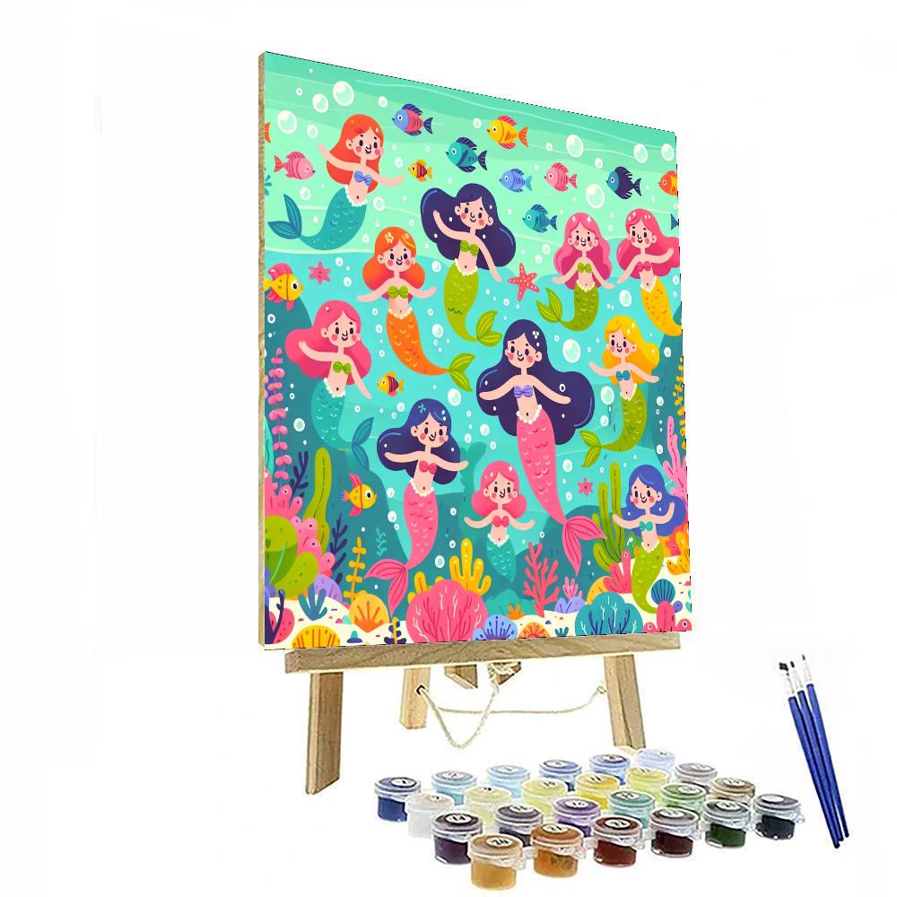 Sailing With Mermaids Paint By Number