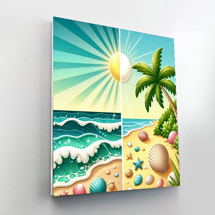 Breezy Beach Paint By Numbers Art