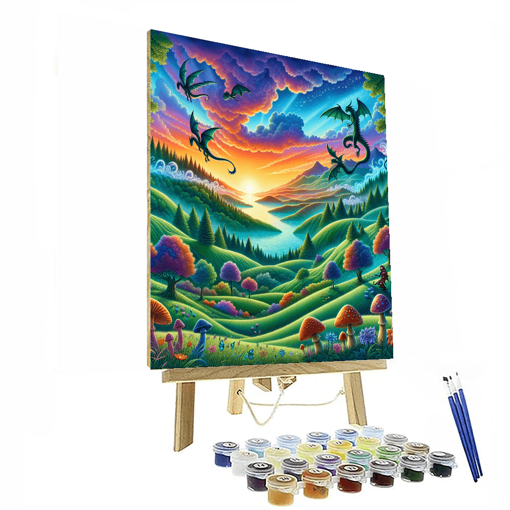 Mystical Fantasy Realm Painting Number Kit