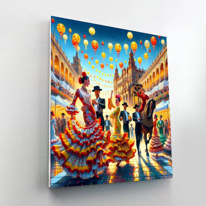 Féria De Abril - Seville Paint By Color