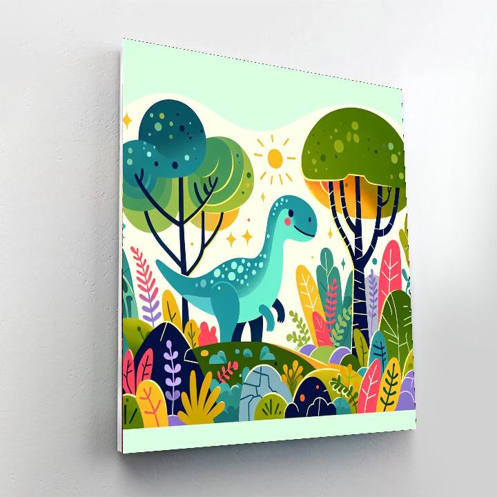 Incredible Dino Discovery Paint By Numbers Art