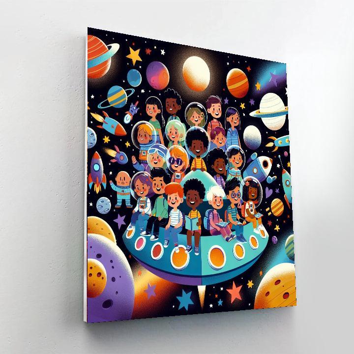 Galaxy Voyager Adventure Paint By Numbers Art