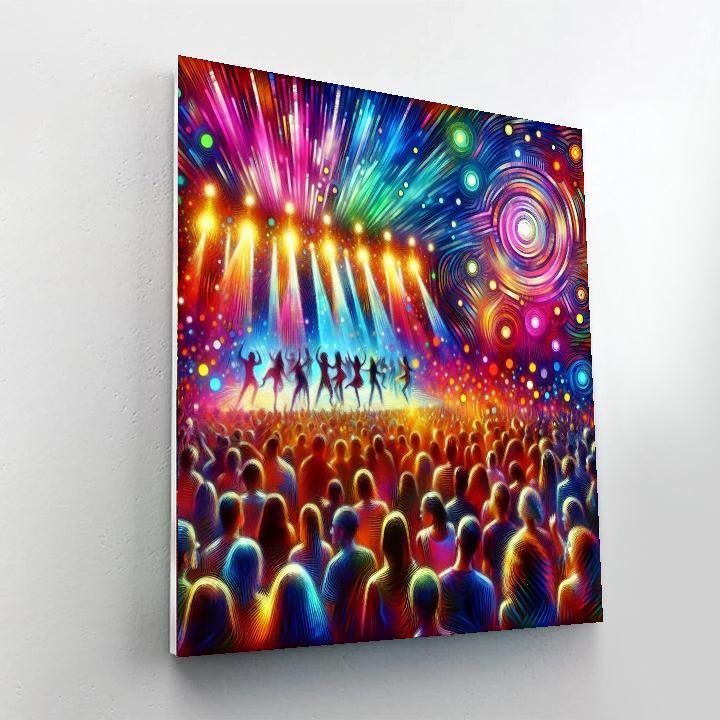 Funky Music Festival Vibes Painting Number Kit