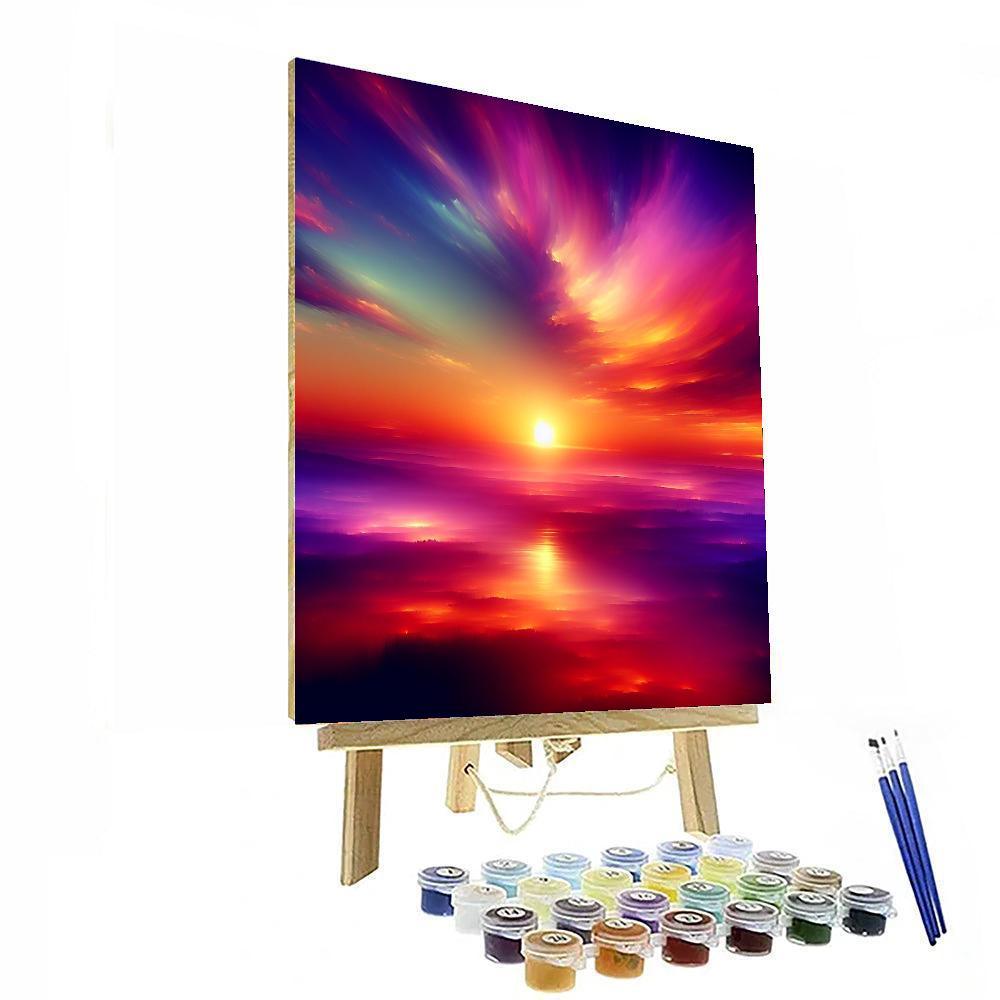 Enchanting Sunset Glow Paint By Numbers