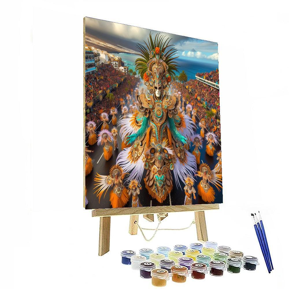 Santa Cruz De Tenerife Carnival - Tenerife Paint By Numbers Art
