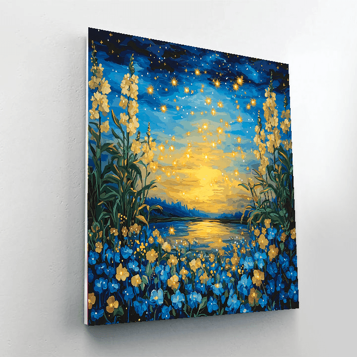 Vincent Van Gogh Inspired Dance Of The Fireflies  Paint By Numbers Art