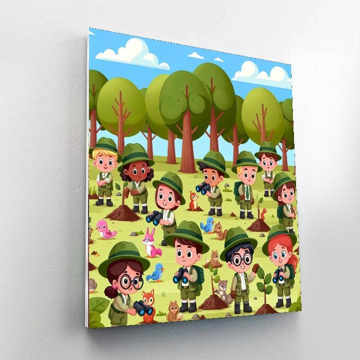 Eco Forest Rangers Paint By Numbers