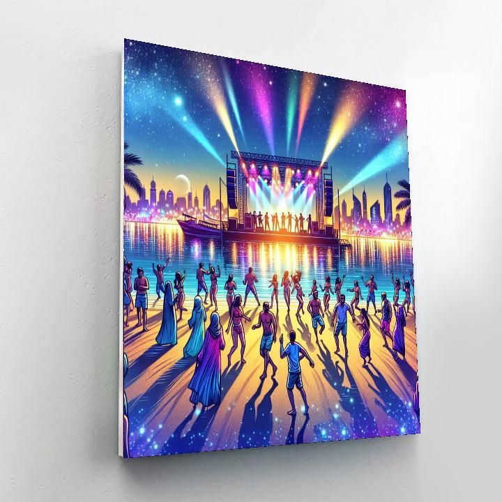 Sandance Beach Festival - Uae Paint By Numbers Art