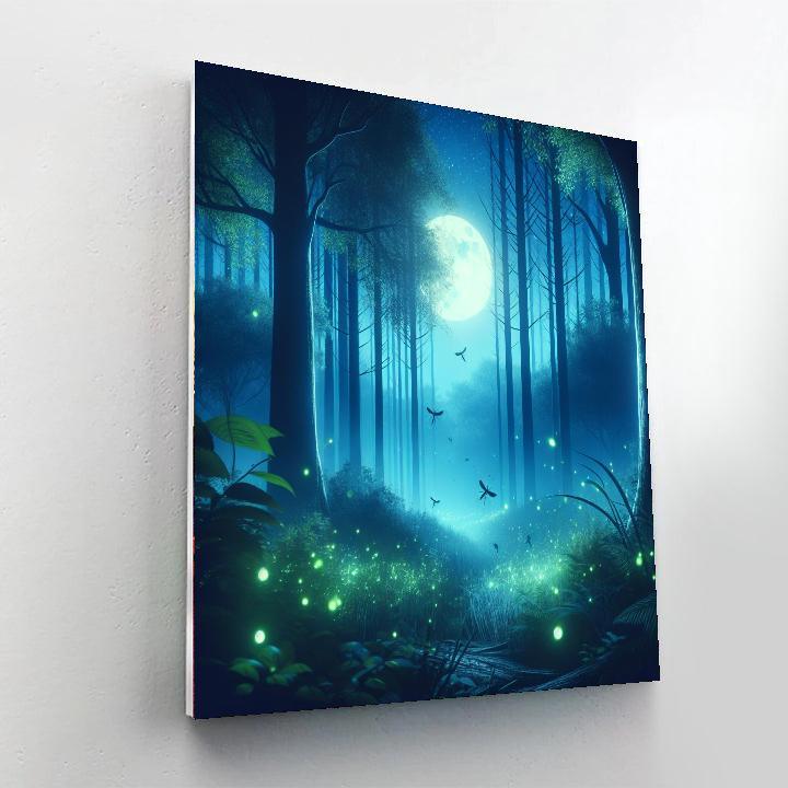 Enchanted Woodland Night Paint By Numbers Kits