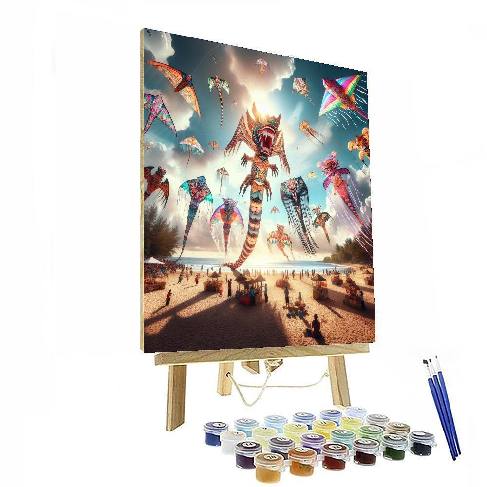 Bali Kite Festival - Indonesia Paint By Color