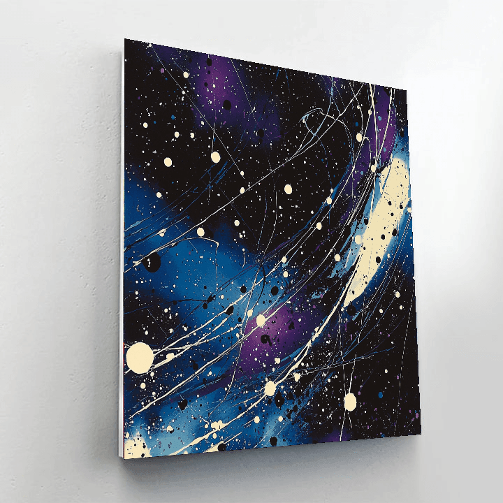 Jackson Pollock Inspired Stellar Odyssey  Numbered Painting Kits