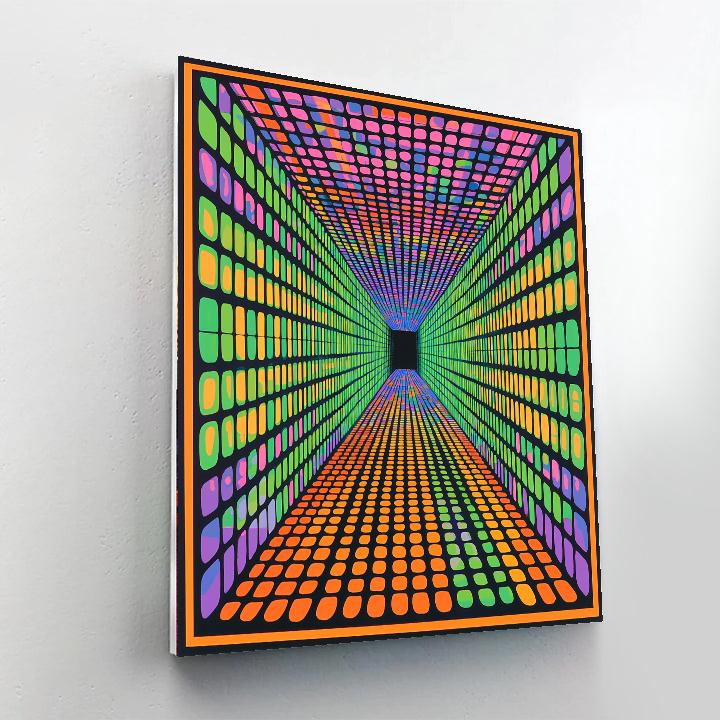Victor Vasarely Inspired Psychedelic Geometric Wonders  Paint By Numbers
