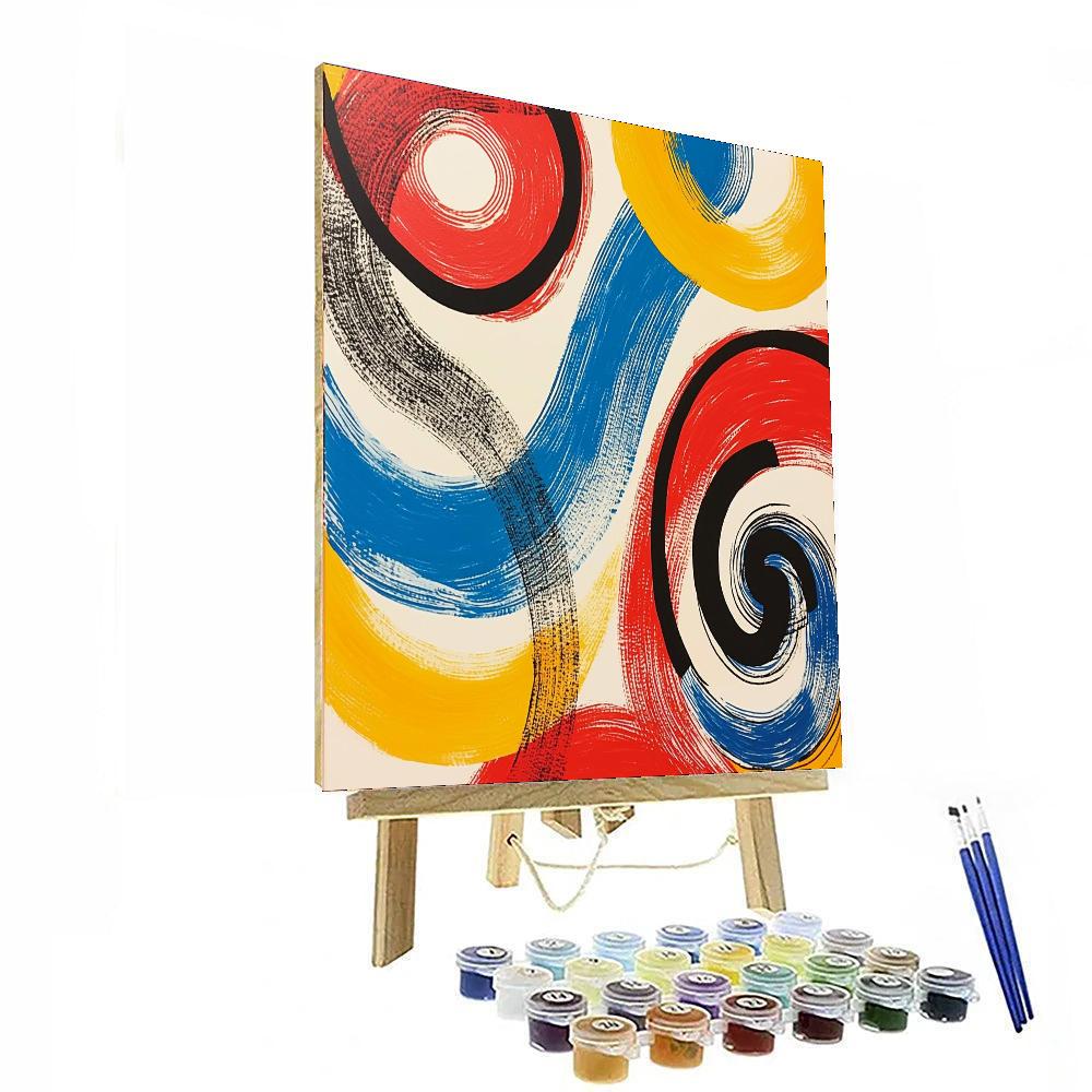 Joan Miró Inspired Whirlwind Of Imagination  Paint By Numbers Art