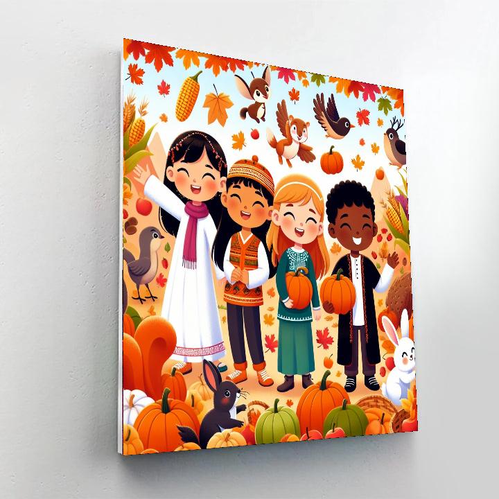 Happy Harvest Hootenanny Paint By Numbers Art