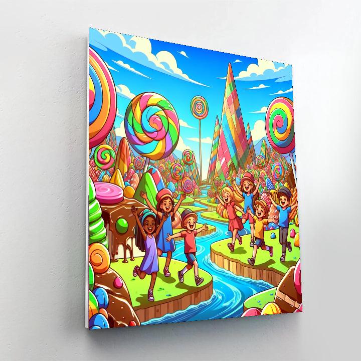 Journey Through The Candyland Number Painting