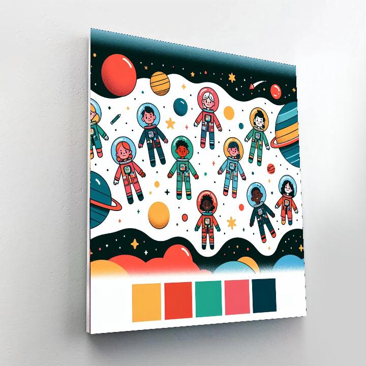 Galaxy's Guardians Quest Painting Number Kit