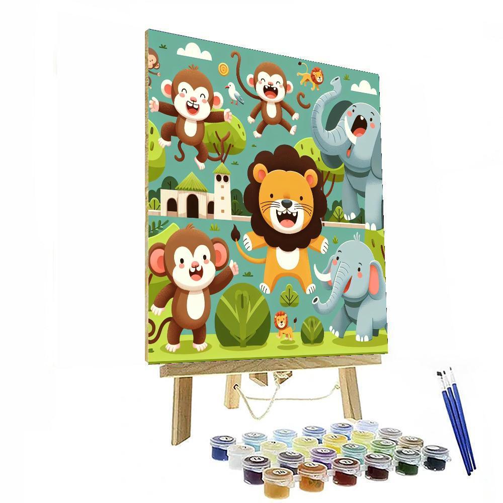 Joyful Zoo Paint By Numbers Kits