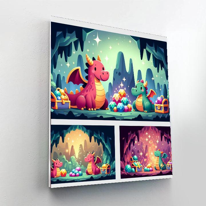 Dragon's Magical Lair Paint By Numbers