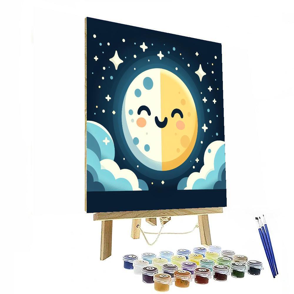 Mysterious Moon Painting Number Kit