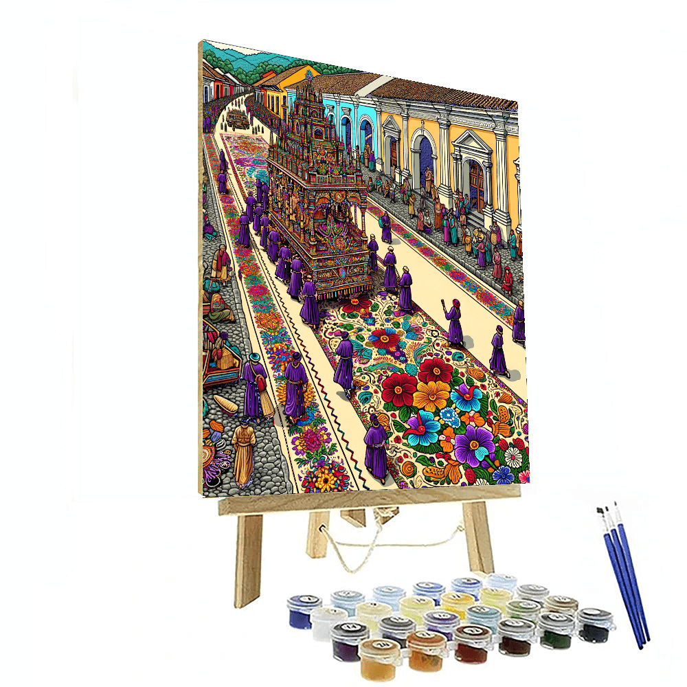 Semana Santa - Antigua, Guatemala Number Painting