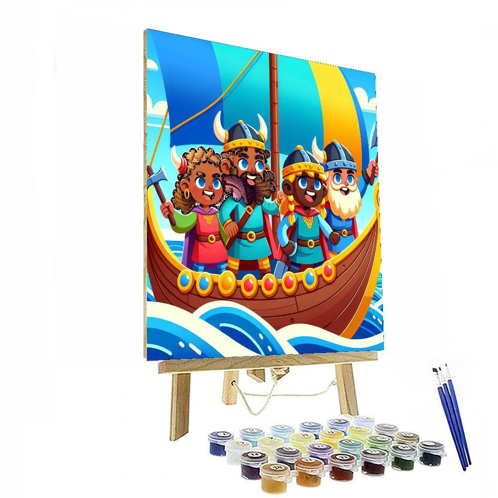 Viking Sea Adventure Paint By Numbers Art