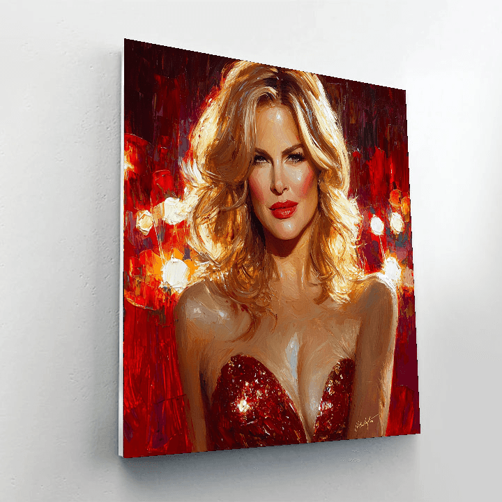 Nicole Kidman: Elegance Woven In Silver Screens Numbered Painting Kits