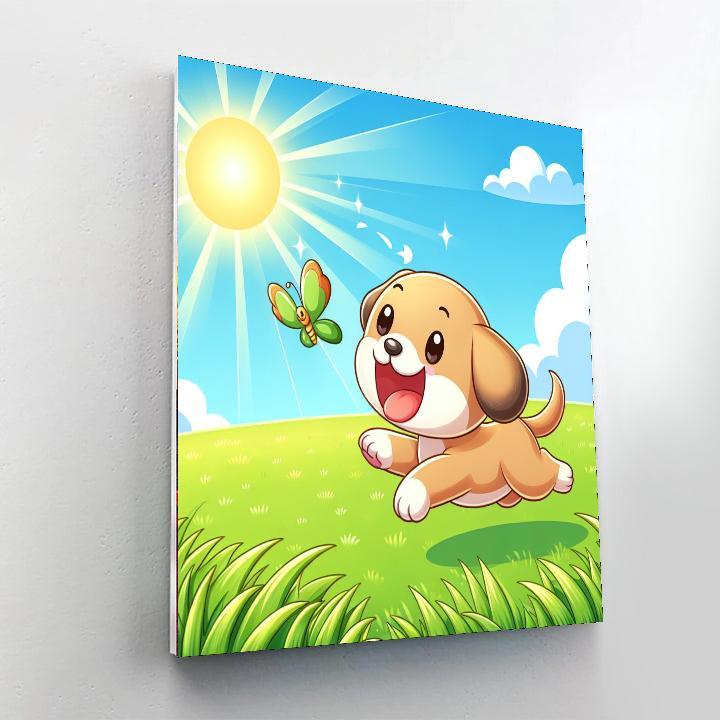 Puppy Playtime Parade Painting By Numbers Kit