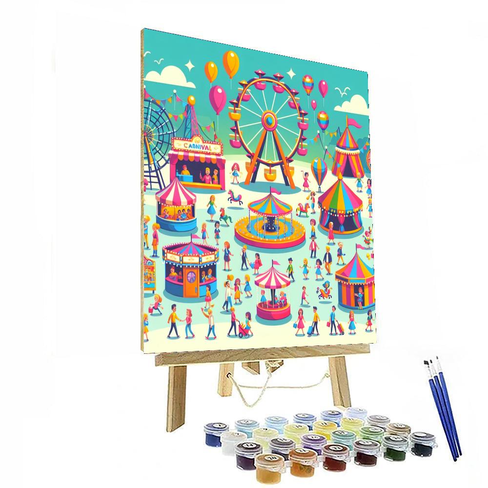 Charming Carnival Adventure Painting By Numbers Kit