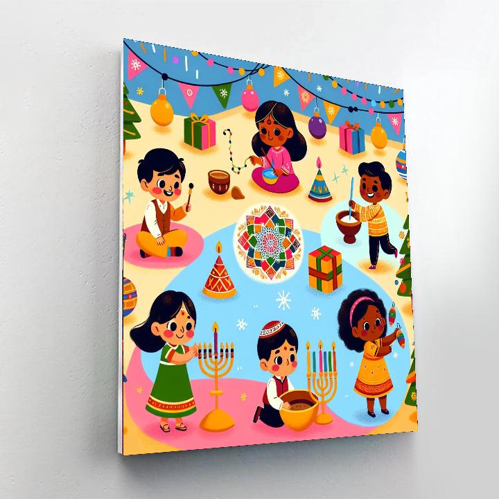 Festive Fun Paint By Numbers Kits