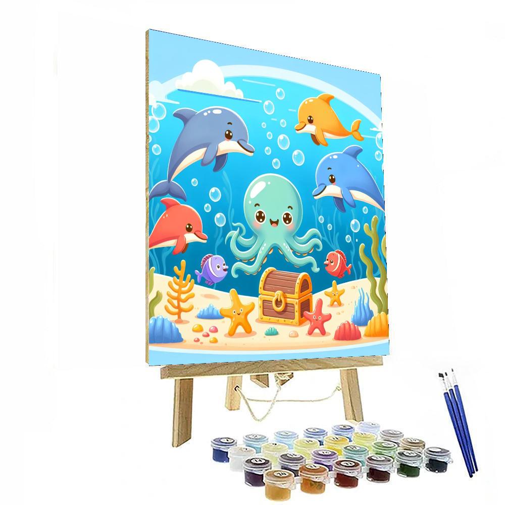 Marine Mystery Quest DIY Paint By Numbers