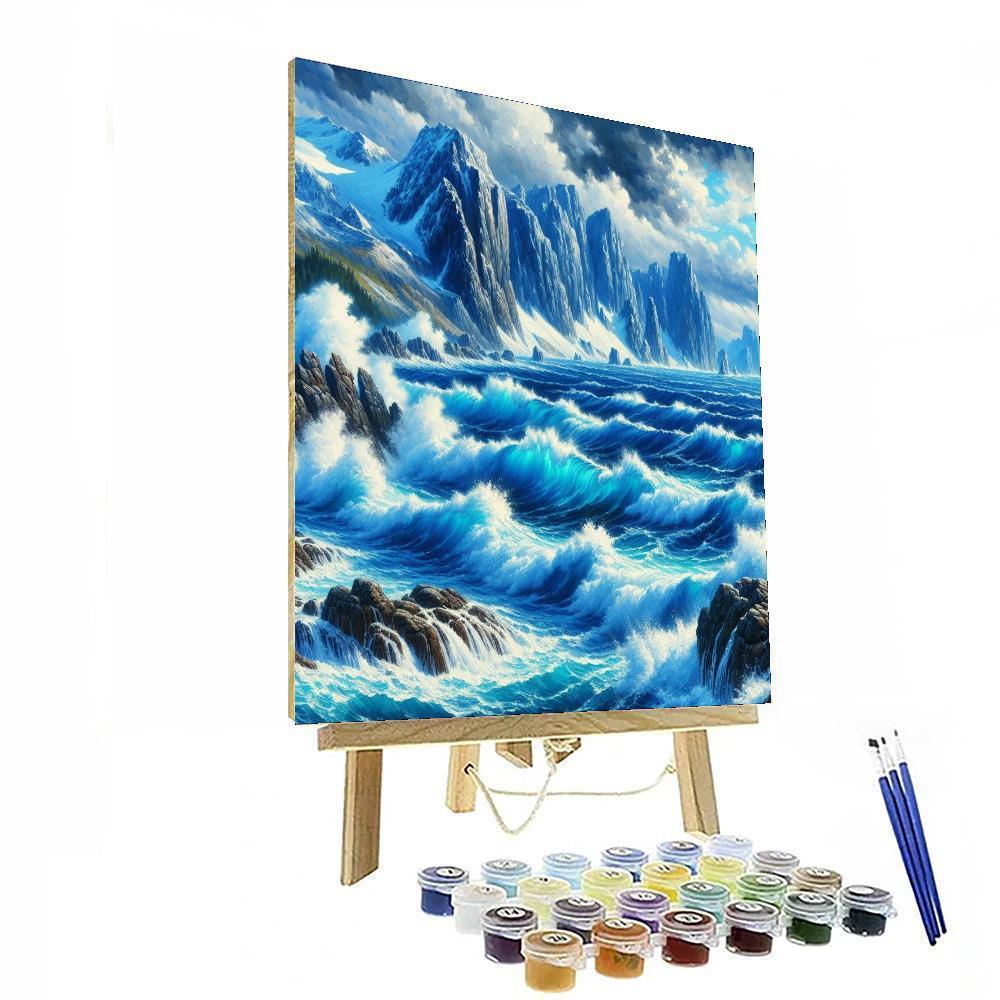 Rhythms Of The Ocean Number Painting