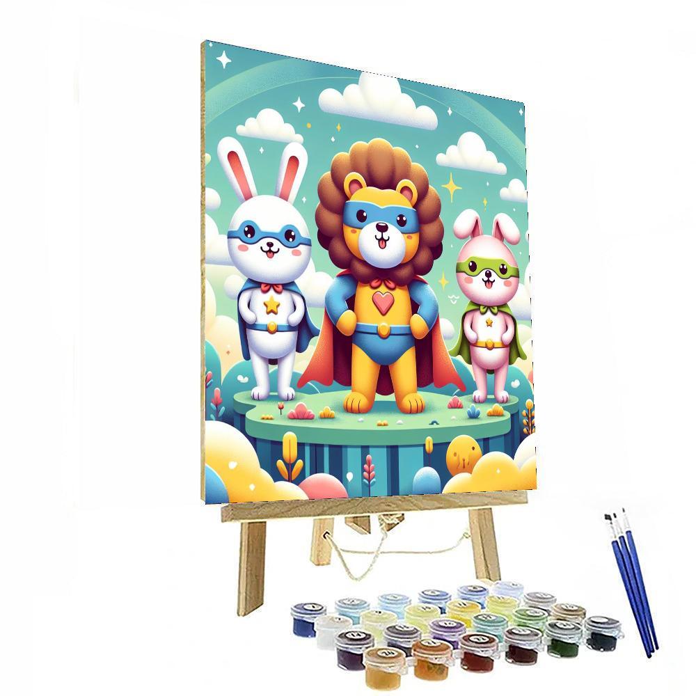 Heroic Animal Friends Paint By Numbers