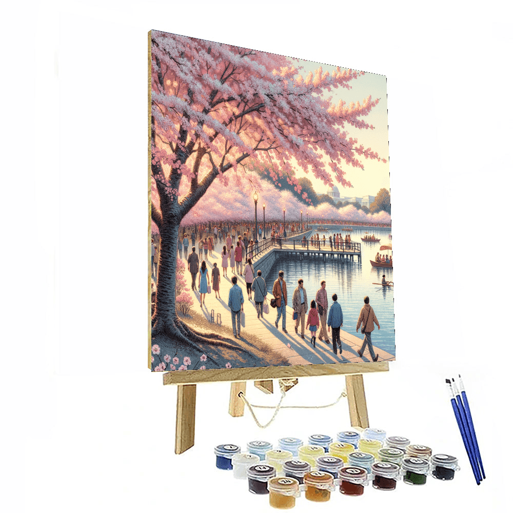 National Cherry Blossom Festival - Usa Paint By Number