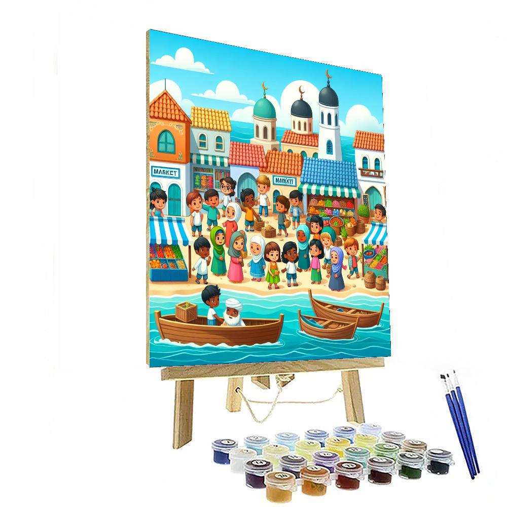 Seaside Village Excursion Numbered Painting Kits