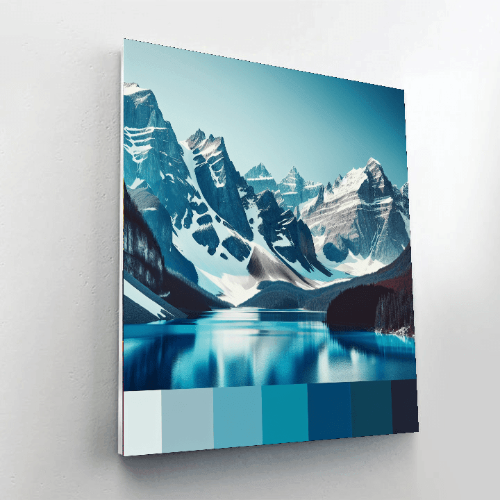 Tranquil Alpine Reflections DIY Paint By Numbers