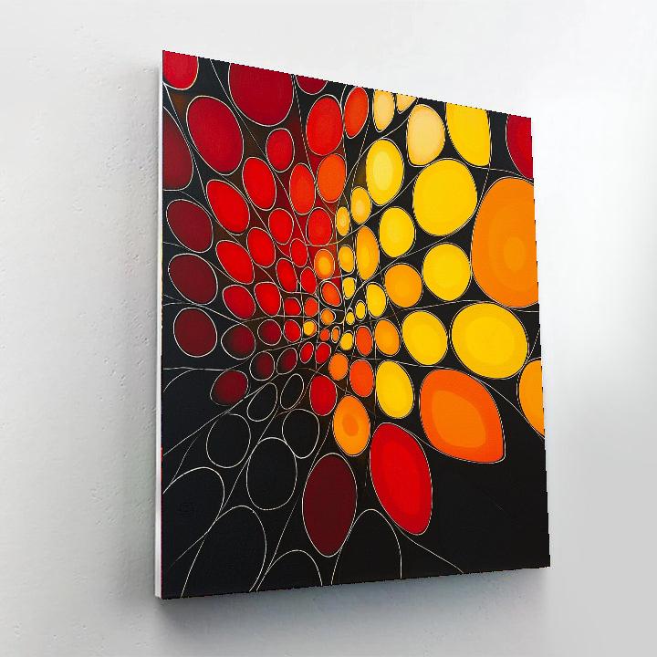 Yayoi Kusama Inspired Infinite Connection  DIY Paint By Numbers